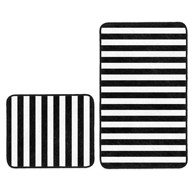 MILA HOME Bijele/crne kupaonske prostirke u setu 2 kom 60x100 cm