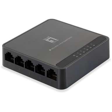 LEVELONE Mrežni preklopnik GEU-0522, 5 x Gigabit Ethernet, crni