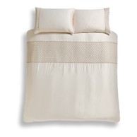 CATHERINE LANSFIELD Posteljina Deco Sequin od mikrosatena za bračni/produženi krevet 230x220 cm Bež