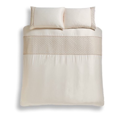 CATHERINE LANSFIELD Posteljina Deco Sequin od mikrosatena za bračni/produženi krevet 230x220 cm Bež