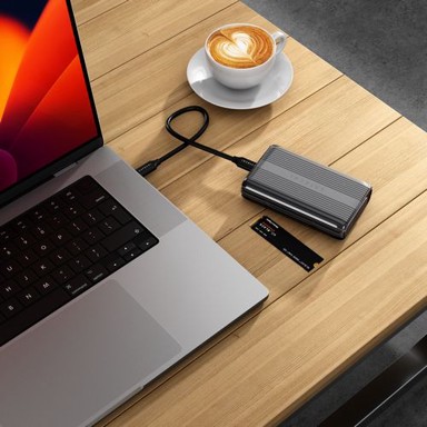 SATECHI USB stick NVMe SSD Pro Enclosure, 2280/2260/2242mm, 16 TB,PCI-E, Gen 4x4, 8GB/s, sivi