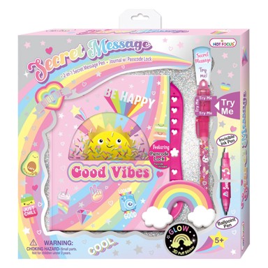 HOT FOCUS Dnevnik s olovkom Rainbow