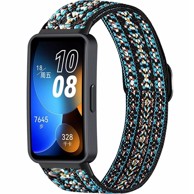 Elastični najlonski remen za Huawei Band 8/9/10, sa smeđim detaljima