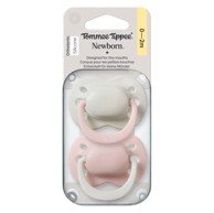 TOMMEE TIPPEE Silikonska duda varalica 0-2m Ž 2/1, ružičasta