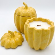 Svijeća Zrela bundeva KP41536 XL, Apple Crumble, žuta