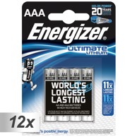 ENERGIZER Baterije Ultimate Lithium AAA LR03 1,5V, 12x4