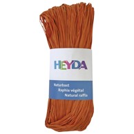 HEYDA Prirodna rafija, 50 g, narančasta