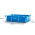 INTEX Vrtni bazen s okvirom 28270, 220 x 150 x 60 cm, 2-u-1