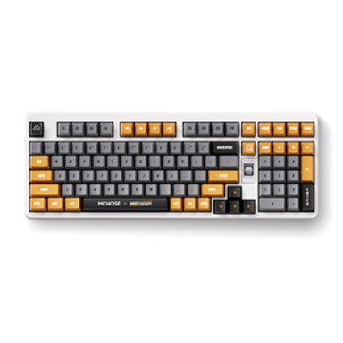 MCHOSE Tipkovnica UT98 Retro Therapy Silent Peach V3 US ANSI HR znakovi 98%, bež