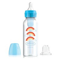 Bočica uskog grla 250 ml set do sippy čaše, plavi motiv