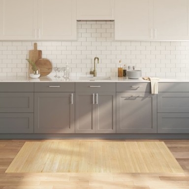 Tepih, svijetli, 100 x 200 cm, od bambusa