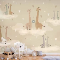 Tapeta Giraffes in Love, 150x105 cm, premium