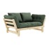 KARUP DESIGN Promjenjivi kauč Beat Natural Clear/Olive Green, 162x80x77 cm