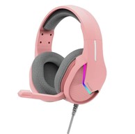 MARVO H8618 PK TACTIC 40 RGB gaming slušalice s mikrofonom, USB, roza