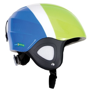 FREE 2 MOVE Skijaška kaciga, zeleno-plava