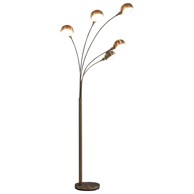Stojeća svjetiljka 200 cm 5 x E14 srebrna