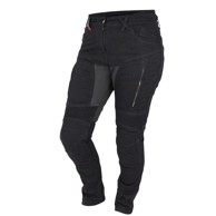 CAPPA RACING Ženske moto traperice Ricardo, kevlar, crne 32/32, M