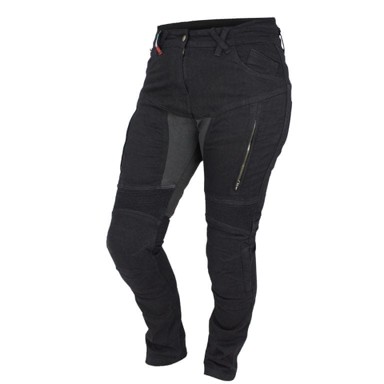 CAPPA RACING Ženske moto traperice Ricardo, kevlar, crne 32/32, M