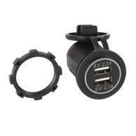 ACV Adapter, USB dual, 12V/24V