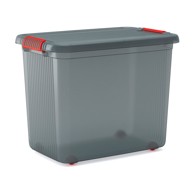 KIS Siva plastična kutija za pohranu s poklopcem 59x39x45 cm K Latch Box 
