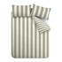 CATHERINE LANSFIELD Posteljina Cove Stripe 200x200 cm Zelena/krem