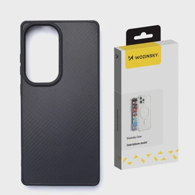 WOZINSKY Maskica Karbonska s MagSafe za Samsung Galaxy S25+, crna