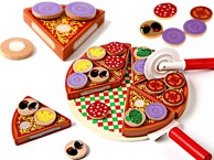 Montessori Set pizze s dodacima, drveni