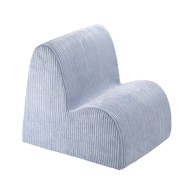 WIGIWAMA Plava dječja fotelja od samta Cloud 