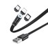 REMAX Magnetski USB kabel + komplet utikača Lightning, USB kabel tip C,mikro USB kabel, 2.1 A, 1 m