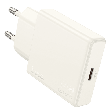 HOCO Punjač adapter N44 Biscuit, Type-C, PD, 30 W, bijela