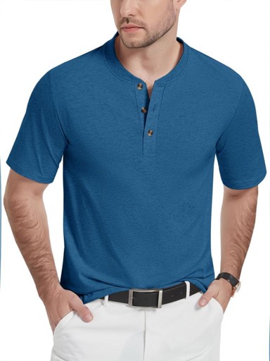 NIKCORP Muška Henley majica XL, plava