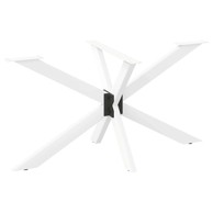 Noge blagovaonskog stola u obliku pauka od čelika, 150 x 78 x (72-73) cm, bijela