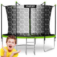 NEO-SPORT Vrtni trampolin 312 cm (10 ft), unutarnja mreža i ljestve