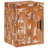 Noćni ormarić, 35 x 33 x 48 cm, reciklirano solidno drvo, smeđa