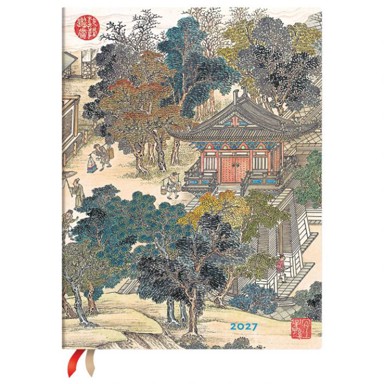 PAPERBLANKS planer dnevni 2027 Golden Age Ultra, 17,5 x 23 cm, s gumicom