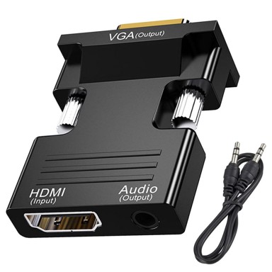 VERK Pretvarač adapter HDMI u VGA + Audio Aux