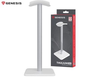 GENESIS Stalak za slušalice Thulium 100, metalni, bijeli