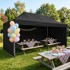 MULTIGARDEN Automatski samosklapajući vrtni paviljon, 3 x 6 m, crni