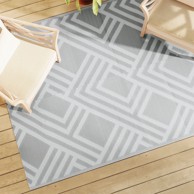 Vanjski tepih sivi 160 x 230 cm PP