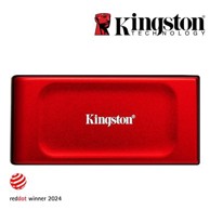 KINGSTON SSD vanjski disk, 1TB, XS1000R, SXS1000R/1000G, 1050/1000 MB/s, USB3.2, crveni