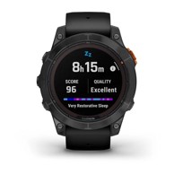 GARMIN Pametni sat Fenix 7 Pro Solar, HR GPS, multisport, tamnosivi/crni remen
