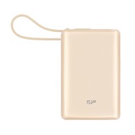 SILICON POWER Powerbank Cp10 10000mAh 20W s ugrađenim USB-C kabelom, champagne zlatni