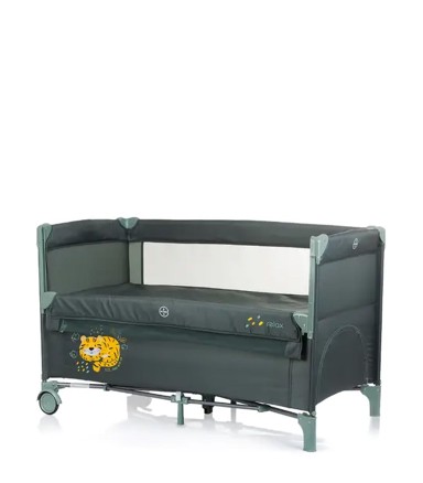 CHIPOLINO Putni krevetić s pomičnom stranicom, Relax, Pastel, zeleni