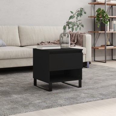 Stolić za kavu crni 50 x 46 x 50 cm od konstruiranog drva