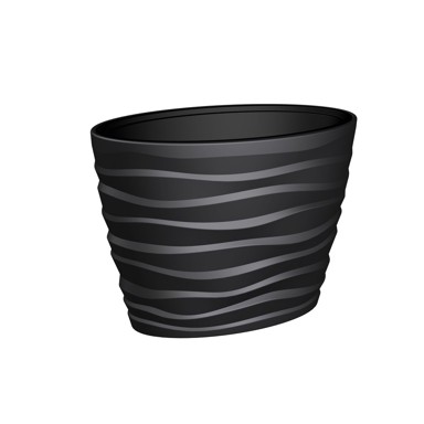 BLUMAX PVC tegla BORA OVAL 60x39x42h antracit