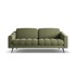 MAKAMII Zelena baršunasti sofa 202 cm Nalu, 202x95x80 cm