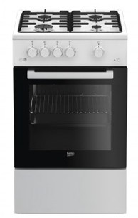 BEKO Štednjak FSG52020FW, plinski, slobodnostojeći, crno-bijeli