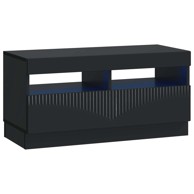 LED TV kabinet od konstruiranog drva, crni
