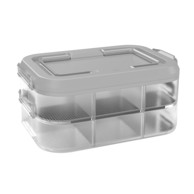 BANQUET Plastična posuda s pregradama Party Box 40x28x17,5 cm, siva