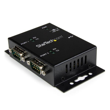 STARTECH USB serijsko čvorište ICUSB2322I, USB 2.0 Type-B, 2 x serijski, crno
